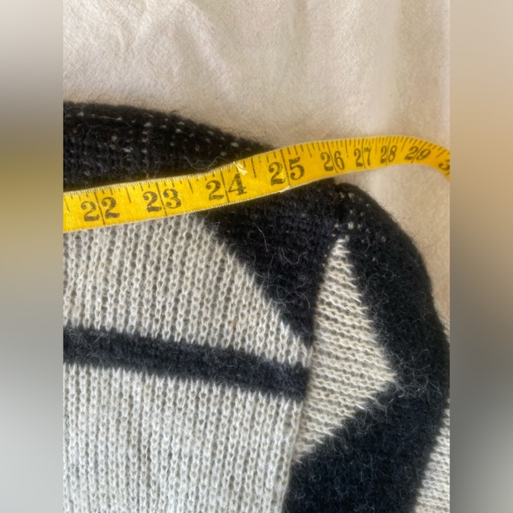 80s vintage i.b. diffusion heavy knit wool blend double breast sweater coat sz L - Picture 8 of 11